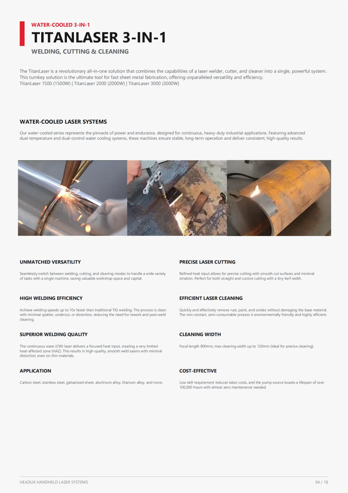 HEADUX Handheld Laser 2026 - TitanLaser and NEXA MX - page 4 of 17