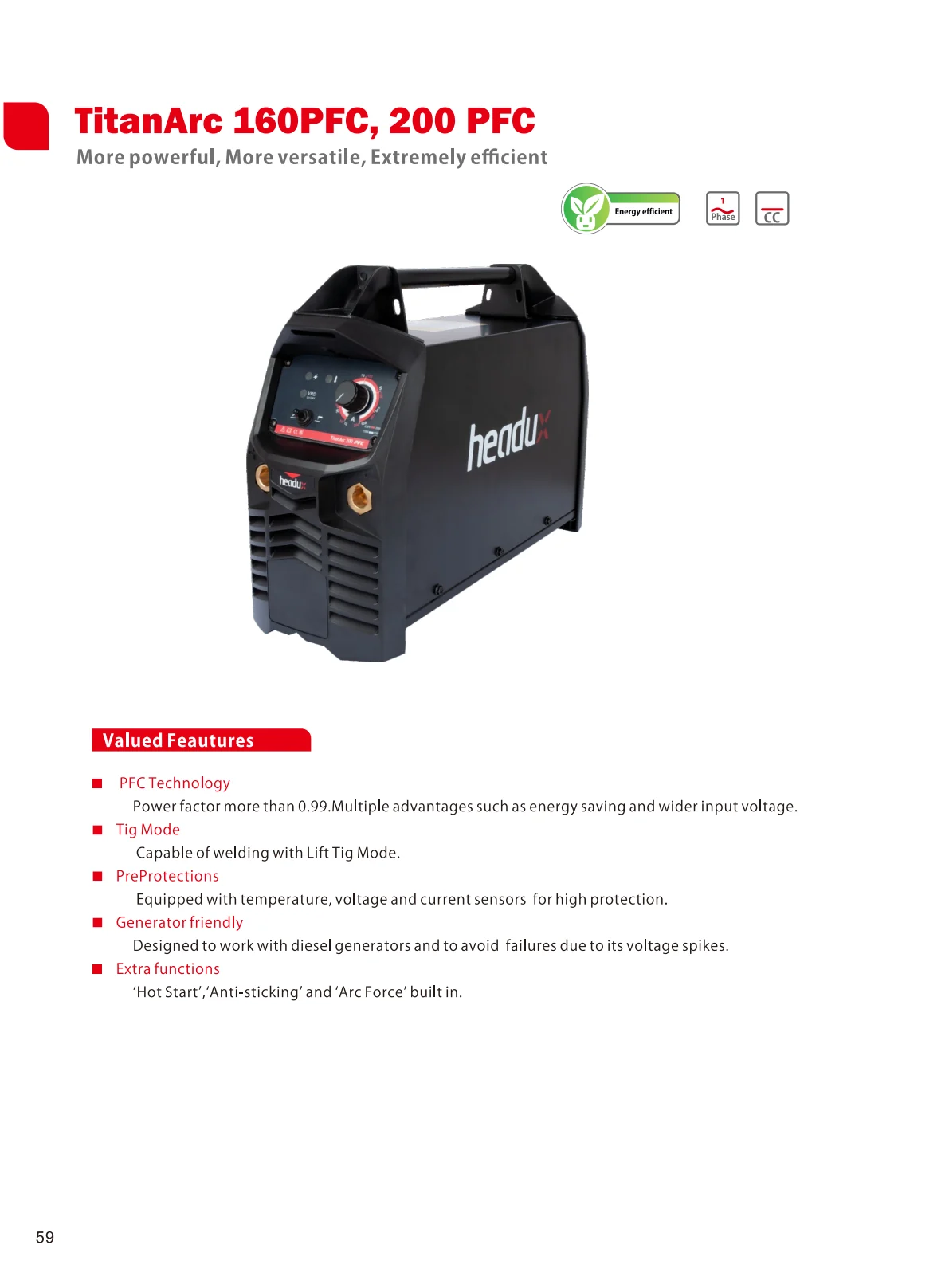 Cover of TitanArc 160PFC, 200 PFC Product Catalogue