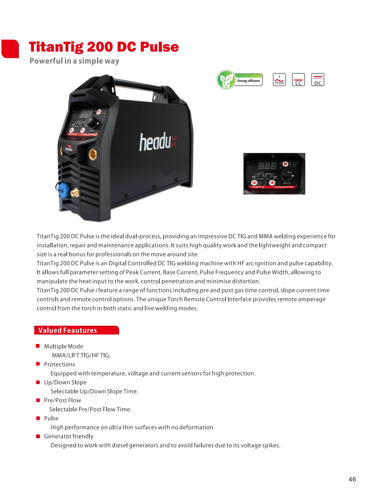 Cover of TitanTig 200 DC Pulse Product Catalogue